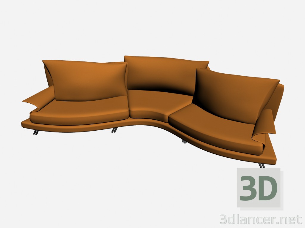 modello 3D Divano Super roy esecuzione speciale 16 - anteprima