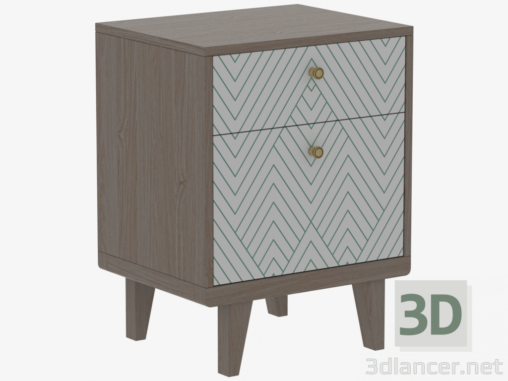 3d model Bedside nightstand THIMON (IDC008007002) - preview