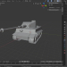 3 डी टैंक "टाइगर" मॉडल खरीद - रेंडर
