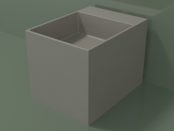 Countertop washbasin (01UN12302, Clay C37, L 36, P 48, H 36 cm)