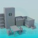 3D modeli Çocuk odası mobilya takımı - önizleme