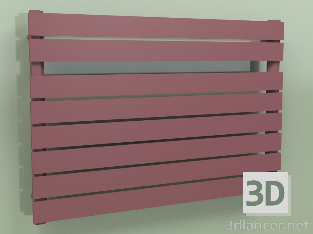 3 डी मॉडल गर्म तौलिया रेल - Muna (680 x 1000, RAL - 3005) - पूर्वावलोकन
