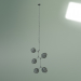 modello 3D Lampada a sospensione Branching Bubbles Summer 5 luci altezza 140 (nero, grigio fumo) - anteprima