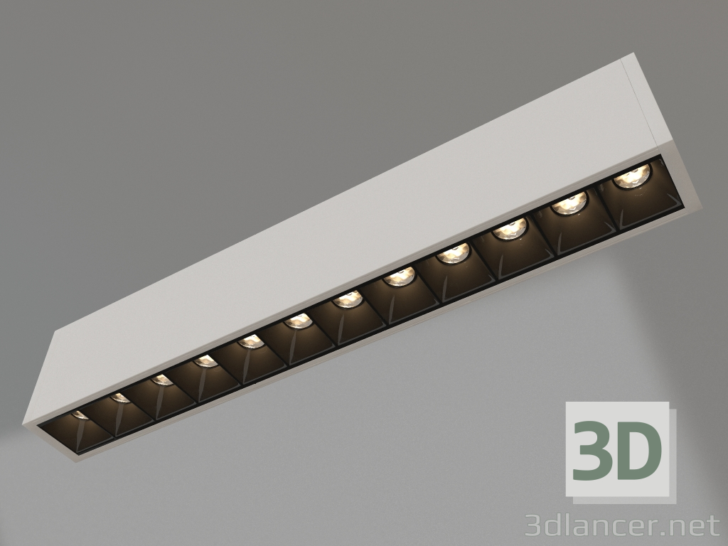modello 3D Lampada CLIP-38-LASER-S330-12W Warm3000 (WH, 36 gradi, 24V) - anteprima