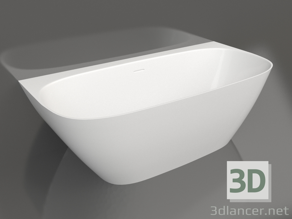 modello 3D Vasca da bagno a parete SOFIA WALL 180x85 - anteprima