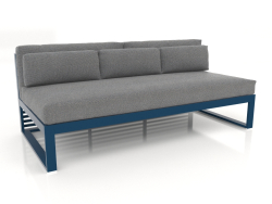 Sofá modular, seção 4 (azul cinza)