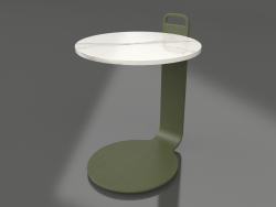 Кофейный стол Ø36 (Olive green, DEKTON Aura)