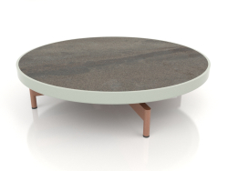 Round coffee table Ø90x22 (Cement gray, DEKTON Radium)