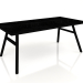 Modelo 3d Mesa de jantar Seth 180x90 (Preto) - preview