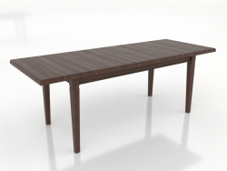 Tavolo da pranzo TRANSFORM 2100x800 mm (allungabile, noce scuro)