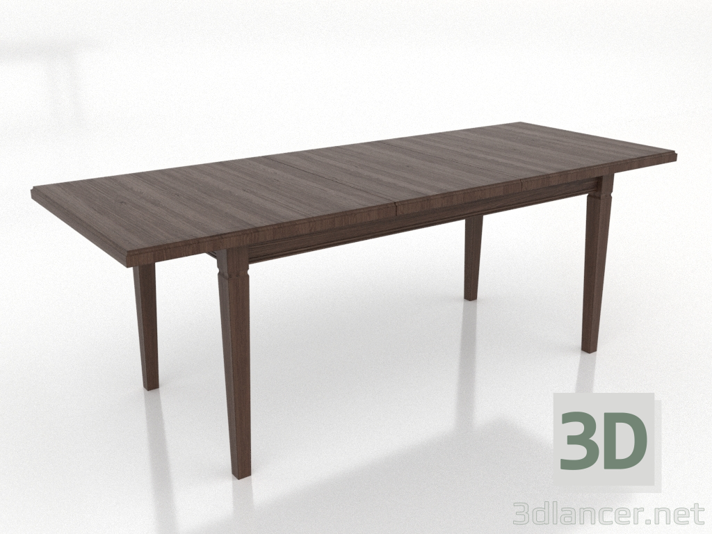 modèle 3D Table à manger TRANSFORM 2100x800 mm (extensible, noyer foncé) - preview modèle 3D Table à manger TRANSFORM 2100x800 mm (extensible, noyer foncé) - preview