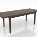 modèle 3D Table à manger TRANSFORM 2100x800 mm (extensible, noyer foncé) - preview