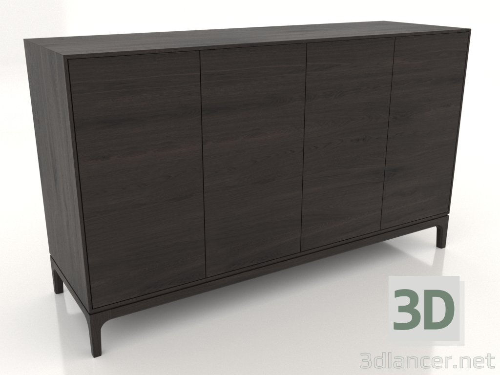 modèle 3D Meuble TV FARGO 1600x500x950 mm (chêne wengé) - preview