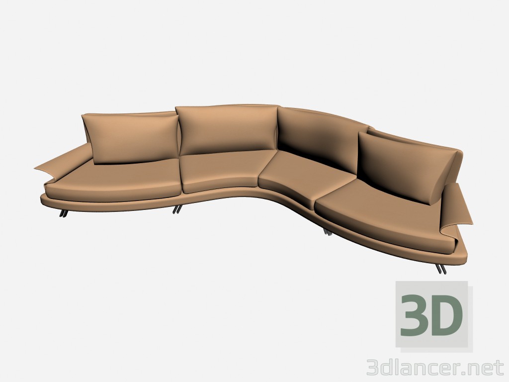3D Modell Sofa Super Roy Esecuzione Speciale 17 - Vorschau