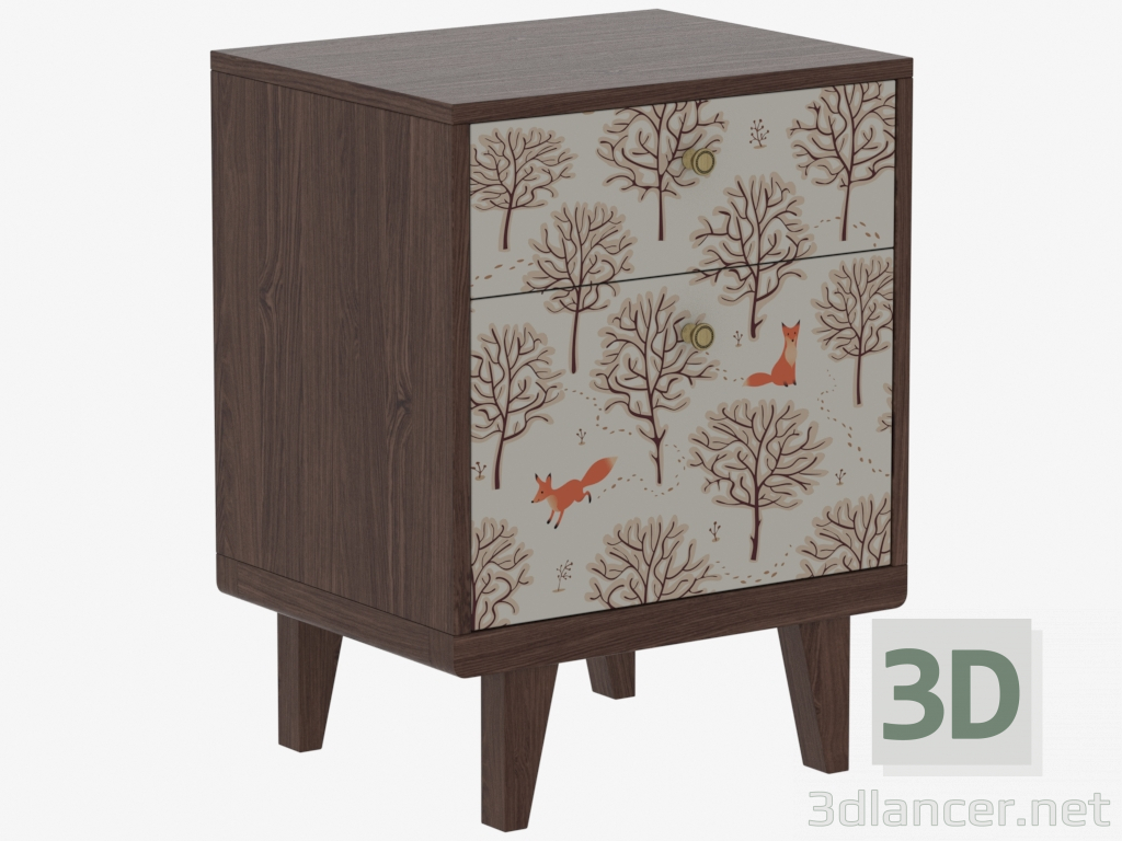3d model Bedside nightstand THIMON (IDC008005059) - preview