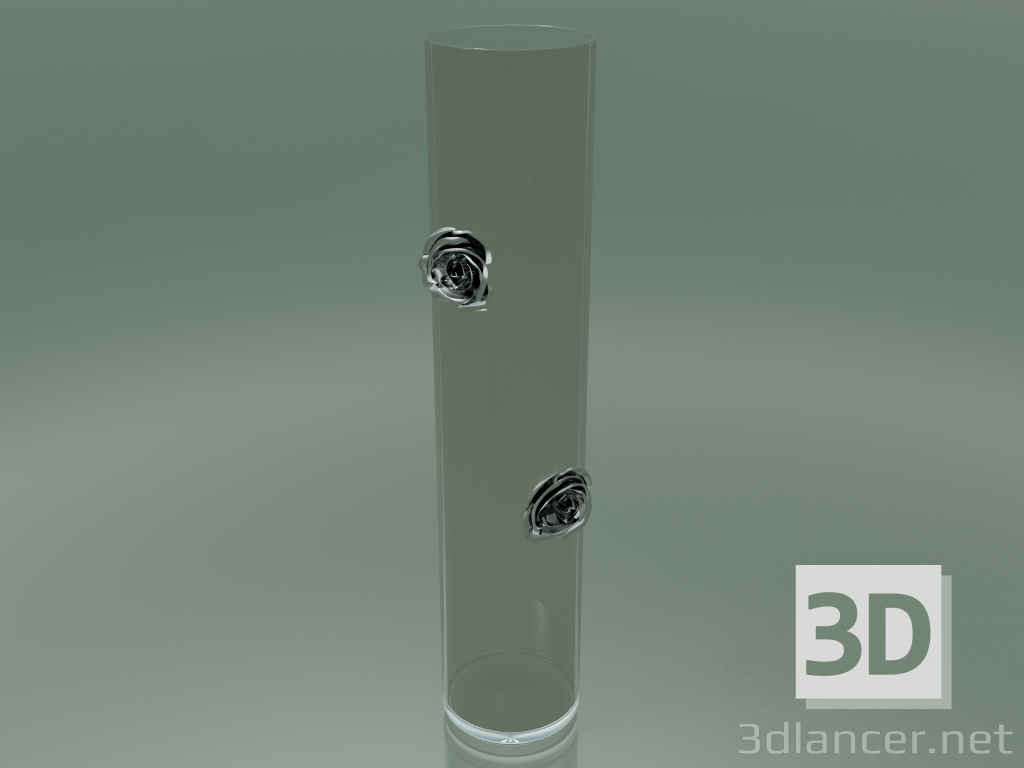 3D Modell Vase Illusion Rose (H 120 cm, T 25 cm) - Vorschau