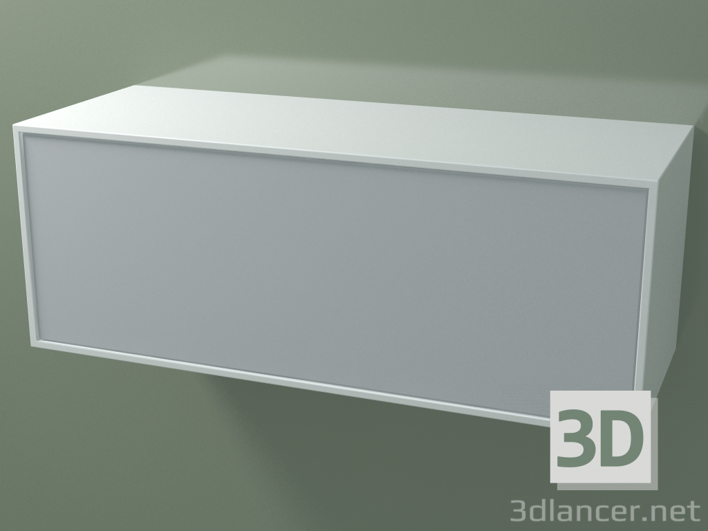 modello 3D Scatola (8AUDВА01, Glacier White C01, HPL P03, L 96, P 36, H 36 cm) - anteprima
