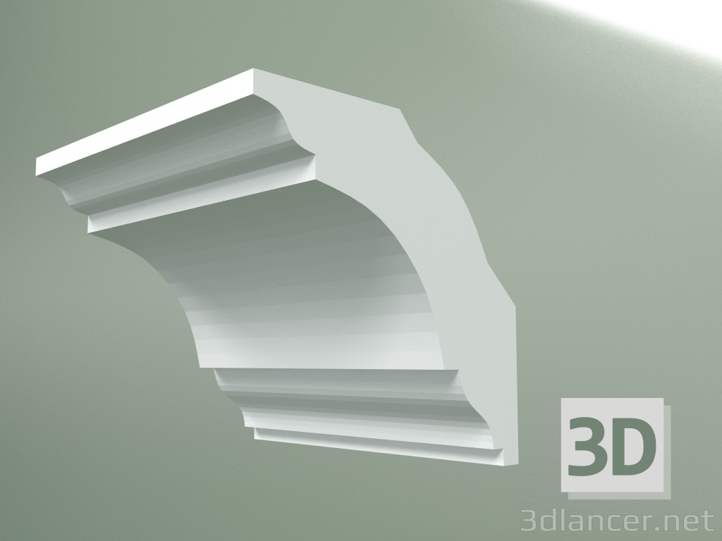 3D modeli Alçı korniş (tavan kaidesi) KT146 - önizleme