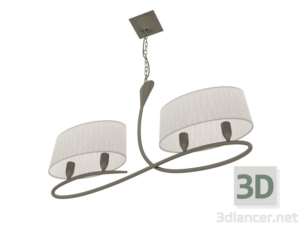 3d model Hanging chandelier (3700) - preview