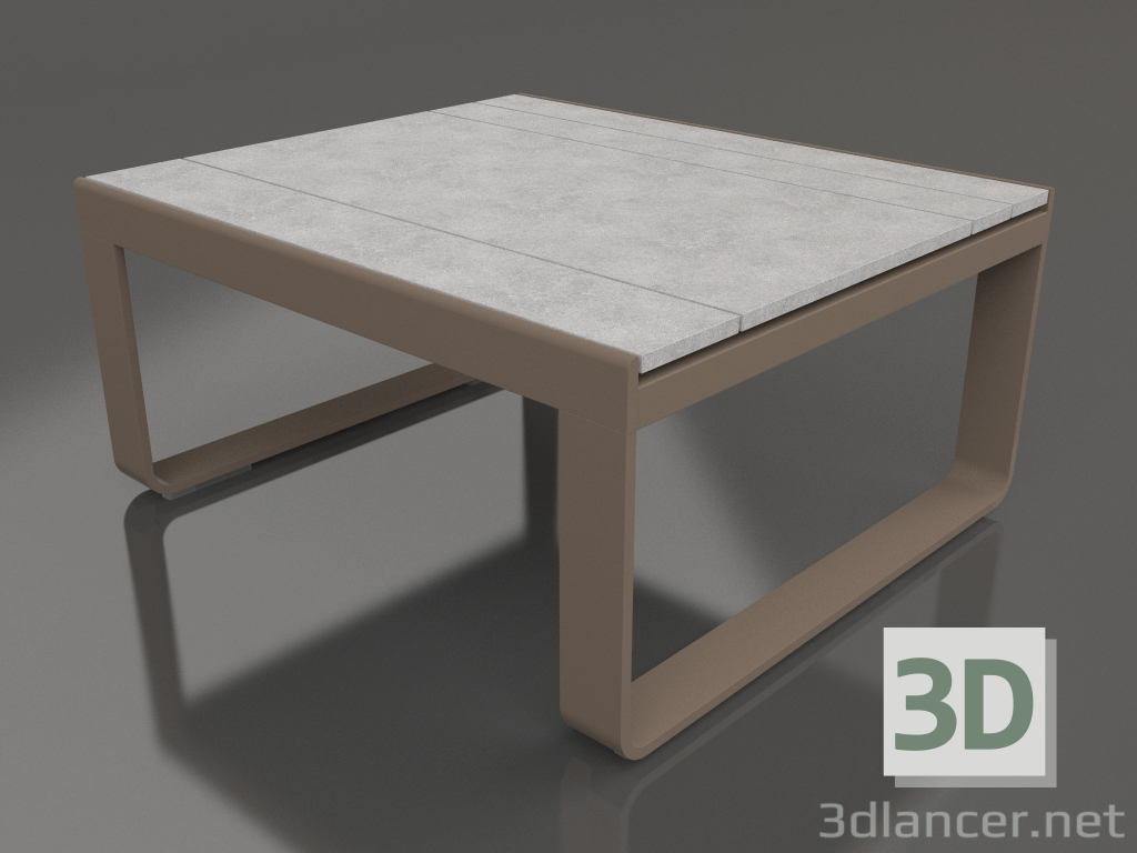 modèle 3D Table club 80 (DEKTON Kreta, Bronze) - preview