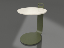 Coffee table Ø36 (Olive green, DEKTON Danae)