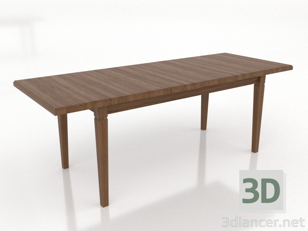 modèle 3D Table à manger TRANSFORM 2100x800 mm (extensible, noyer clair) - preview modèle 3D Table à manger TRANSFORM 2100x800 mm (extensible, noyer clair) - preview