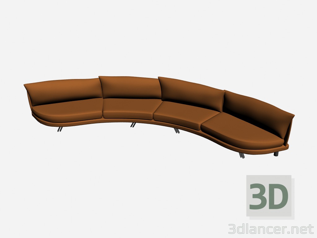 modello 3D Divano Super roy esecuzione speciale 18 - anteprima