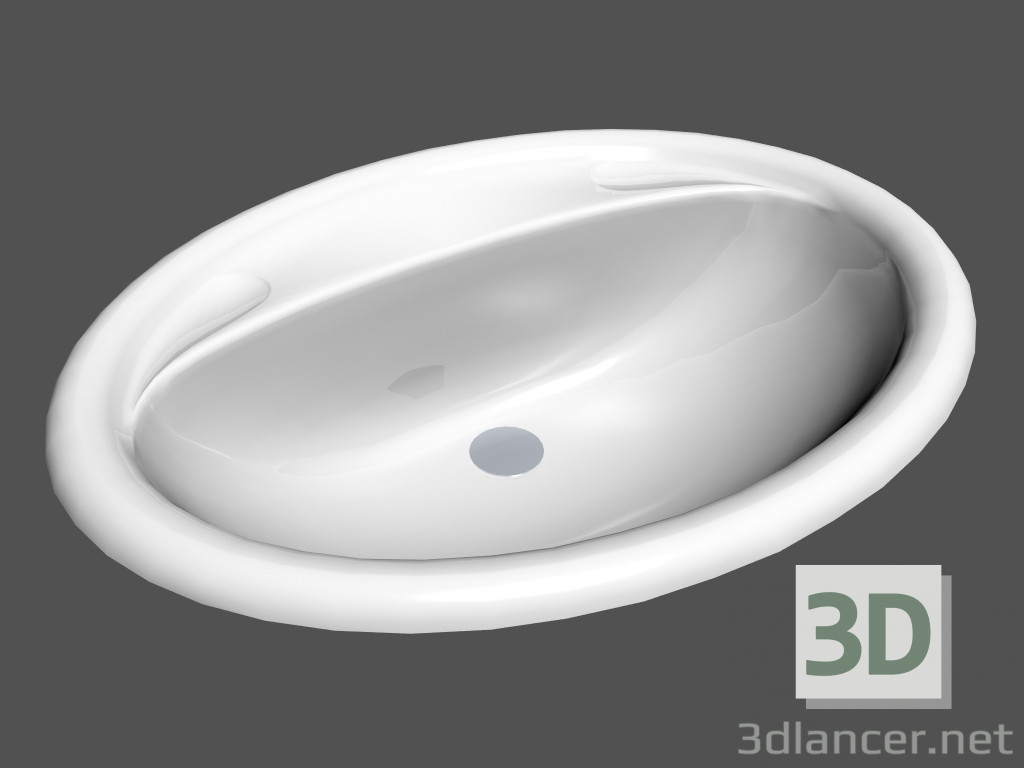 modello 3D Mobile lavabo l vienna r3 560h430h180 - anteprima
