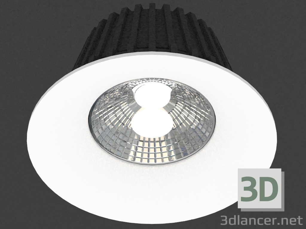 modello 3D Apparecchio da incasso a LED (DL18838_9W Bianco R Dim 3000K) - anteprima