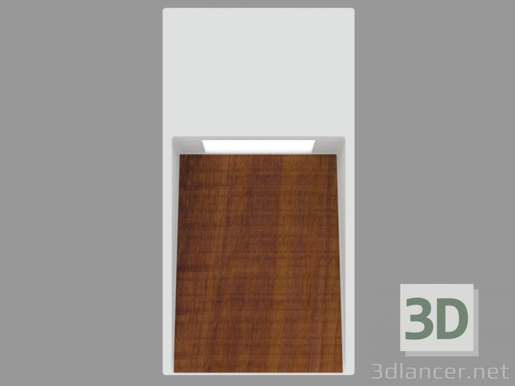 3D modeli Duvar lambası MINISKILL DİKEY AHŞAP (L9230W) - önizleme