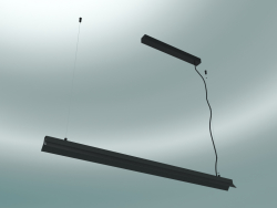 Pendant lamp Fornell (ABF1, H 6cm, L 120cm, W 7.5cm, Matt Black)