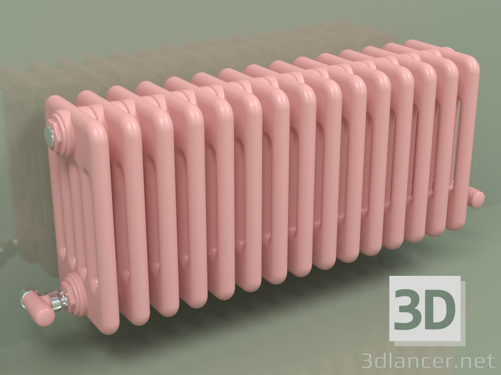 3D Modell Kühler TESI 5 (H 300 15EL, Pink - RAL 3015) - Vorschau