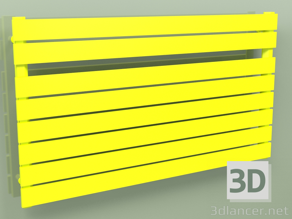 3 डी मॉडल गर्म तौलिया रेल - मुना (680 x 1200, आरएएल - 1026) - पूर्वावलोकन