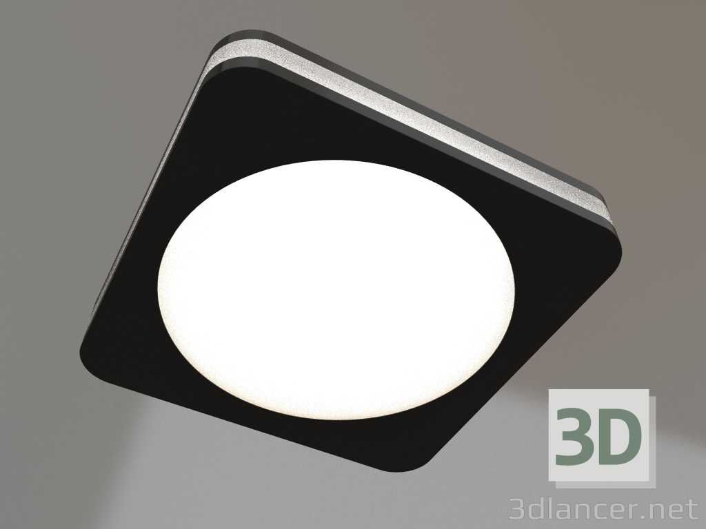 Modelo 3d Painel LED LTD-96x96SOL-BK-10W branco quente - preview