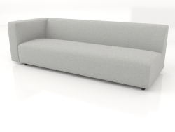 Módulo de sofá de 2 lugares (L) 223x90 com apoio de braço à esquerda