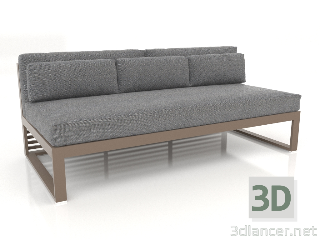 modèle 3D Canapé modulable, section 4 (Bronze) - preview