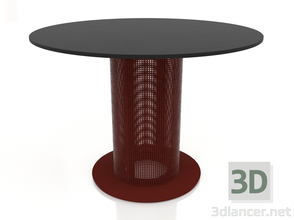 3d model Club table Ø90 (Wine red) - preview