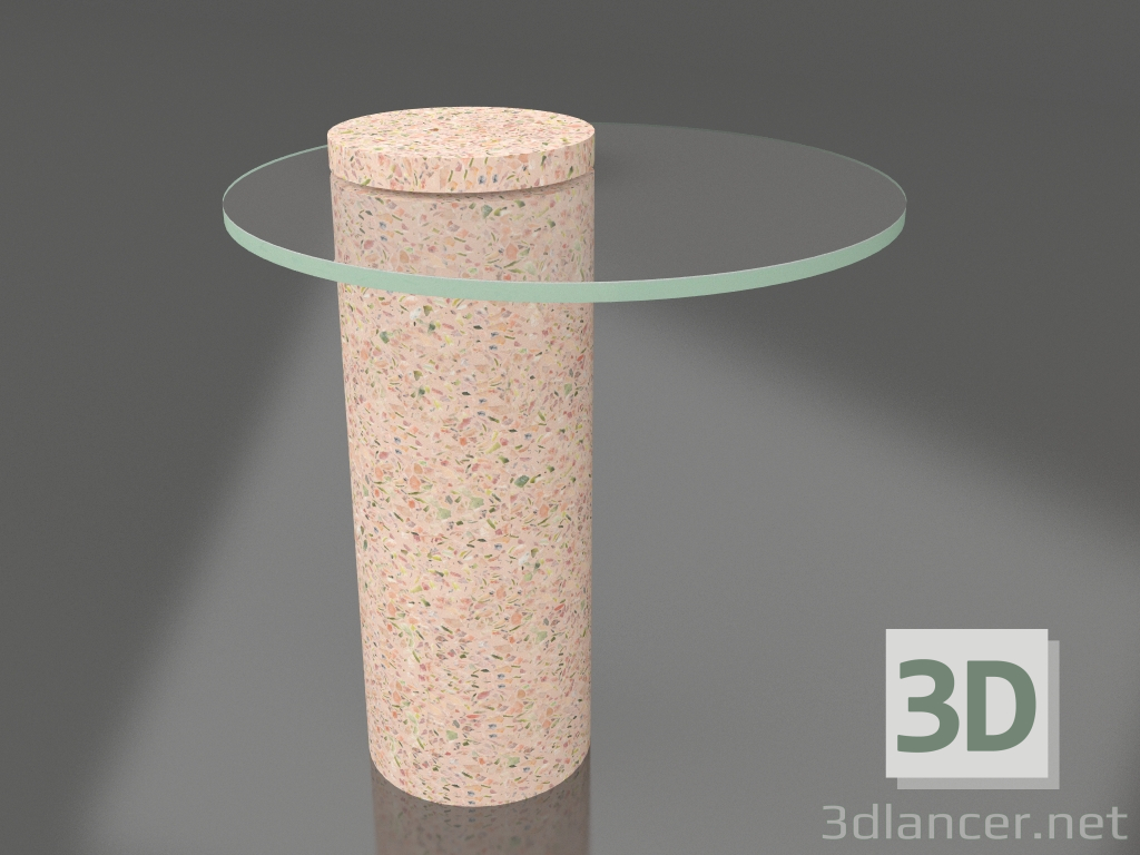 3D Modell Couchtisch Rosalina (Terrazzo Pink) - Vorschau