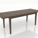 modello 3D Tavolo da pranzo TRANSFORM 2100x800 mm (allungabile, frassino noce alleggerito) - anteprima