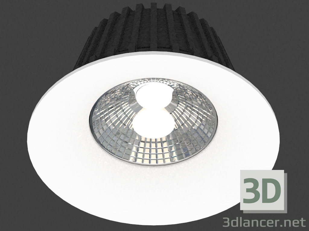 modello 3D Apparecchio da incasso a LED (DL18838_9W Bianco R Dim 4000K) - anteprima