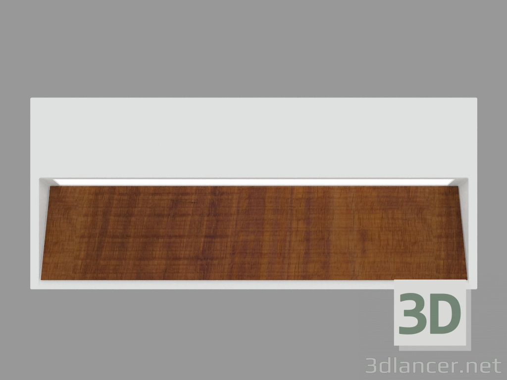 3 डी मॉडल दीवार दीपक SKILL RECTANGULAR WOOD (L9240W) - पूर्वावलोकन