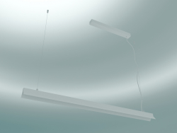 Lampe à suspension Fornell (ABF1, H 6 cm, L 120 cm, L 7,5 cm, Matt White)