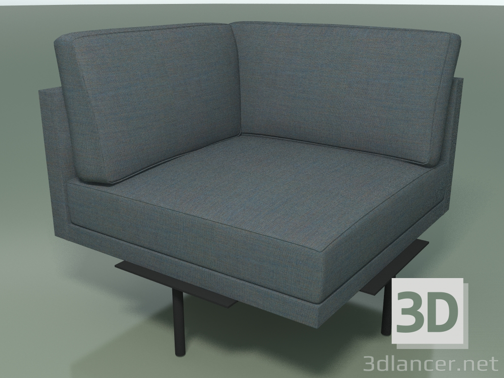 3d model Corner module 5254 (90 °, L, one-color upholstery) - preview