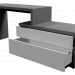 3D Modell Enniks Schreibtisch - Vorschau