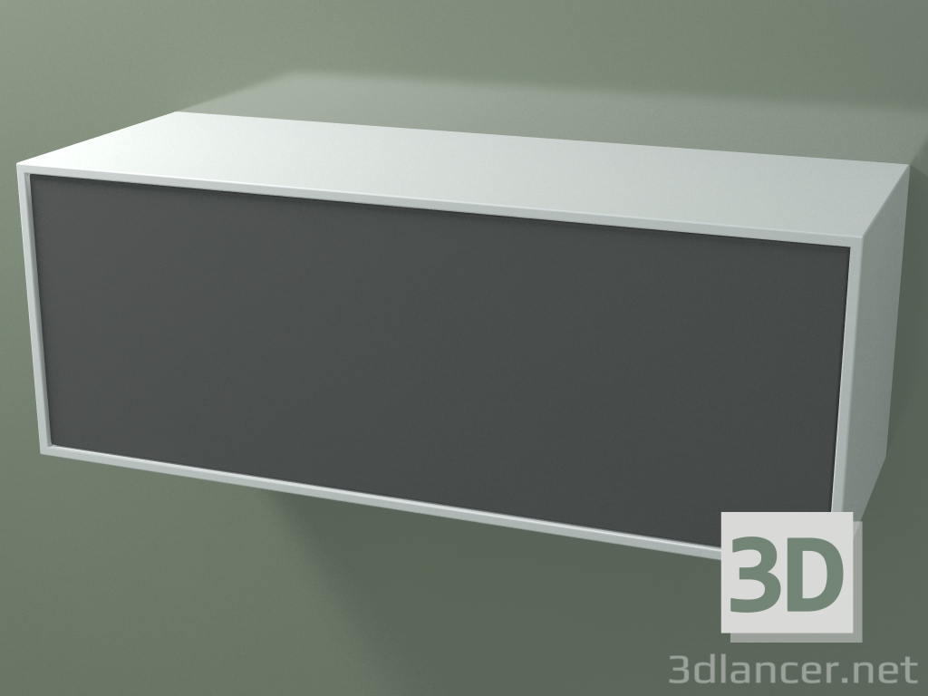3D Modell Box (8AUD®01, Gletscherweiß C01, HPL P05, L 96, P 36, H 36 cm) - Vorschau