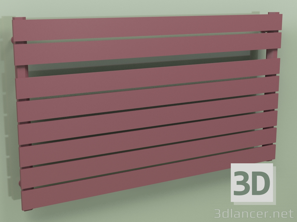 3 डी मॉडल गर्म तौलिया रेल - मुना (680 x 1200, आरएएल - 3005) - पूर्वावलोकन