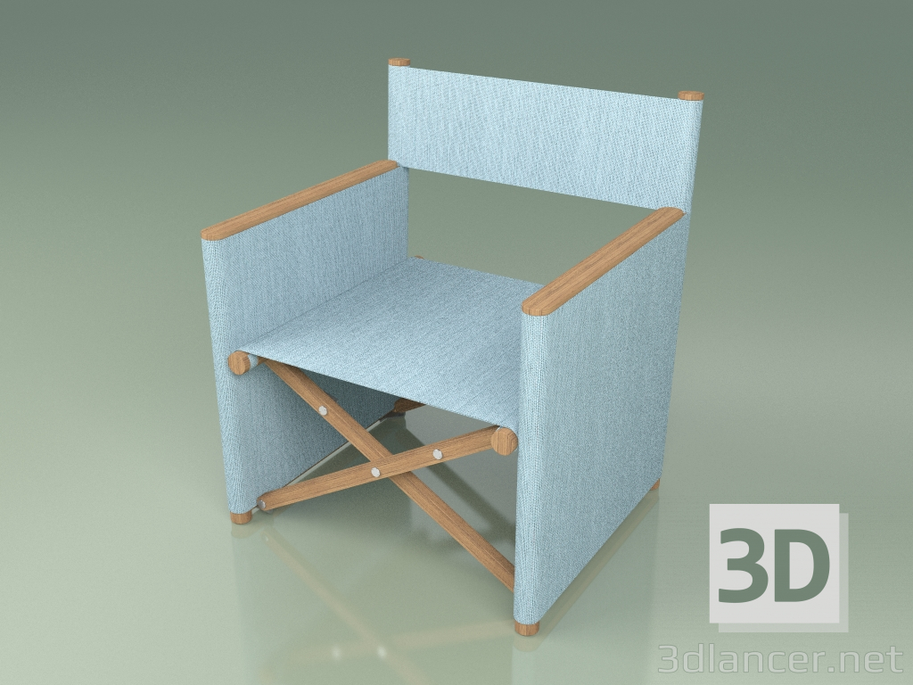 3d model Leisure director's chair 002 (Sky) - preview