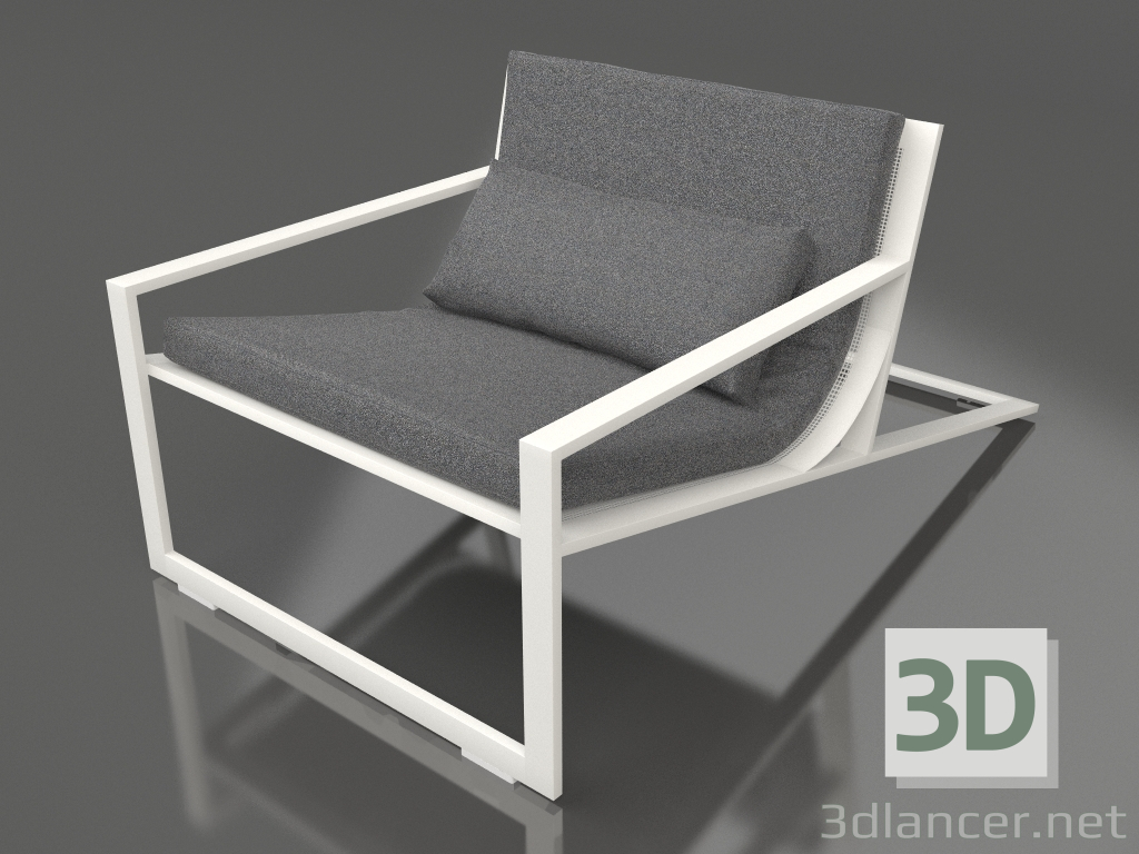 3d модель Уникальное клубное кресло (Agate grey) – превью