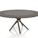 3d model Dining table Hector 120 (Extra Leaves Dark 120 - 170) - preview