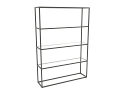 Large rectangular rack (GLASS, 120x30x170)